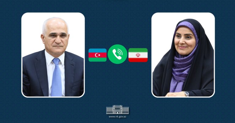 Şahin Mustafayev iranlı nazirlə danışıb