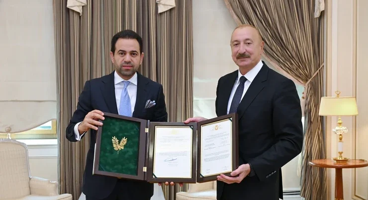 İlham Əliyevə “Zayed İnsan Qardaşlığı Mükafatı”nın sertifikatı təqdim olundu – FOTOLAR