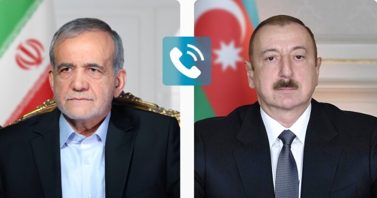 İlham Əliyev Məsud Pezeşkiana zəng edib İlham Əliyev Məsud Pezeşkiana zəng edib