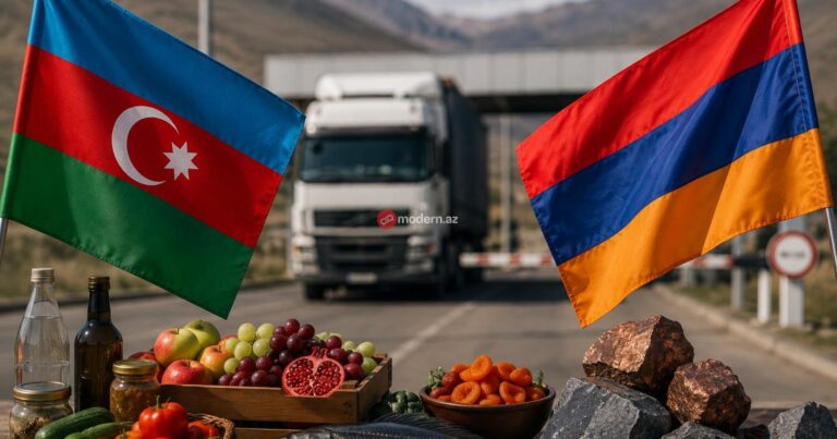 Azərbaycan Ermənistana 23,45 milyon dollarlıq mal satıb